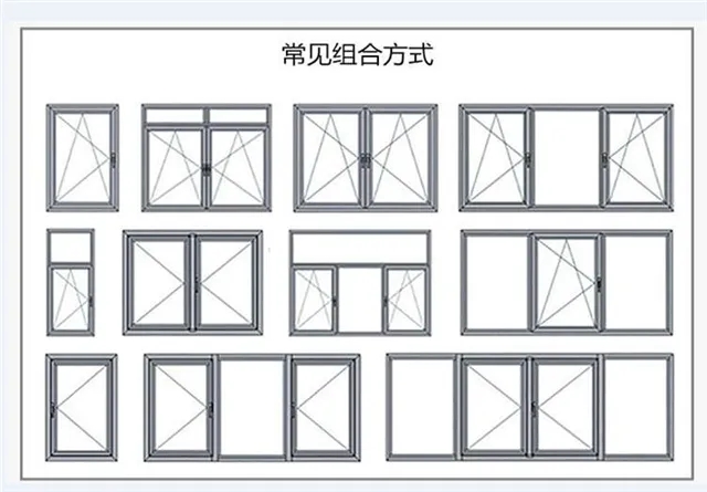 窗户尺寸大全以及北京门窗设计图纸